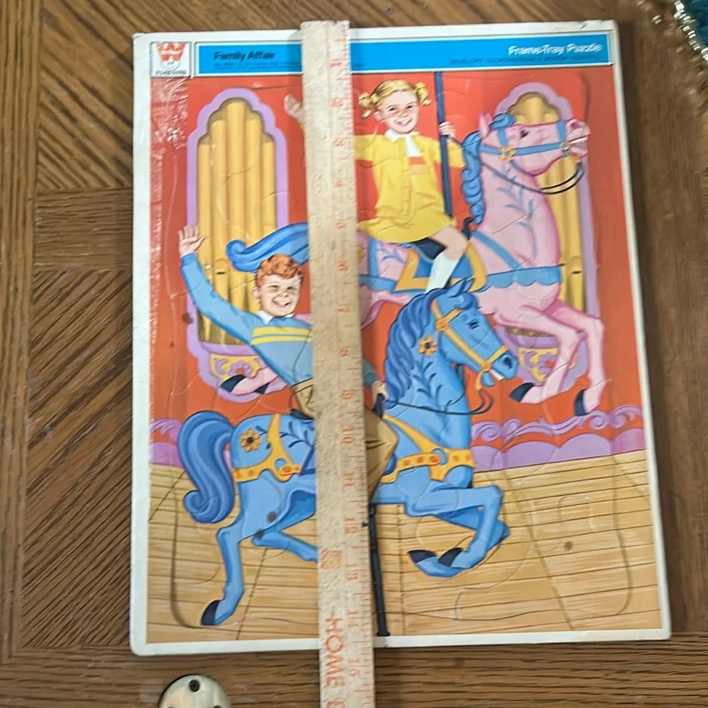 Vintage FAMILY AFFAIR Carousel Puzzle